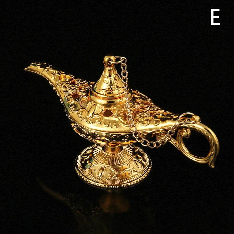 Aladdin Lamp Desktop Crafts Ornament Metal Crafts God Lamp Wishing Lamp Vintage Home Decoration Holiday Gift