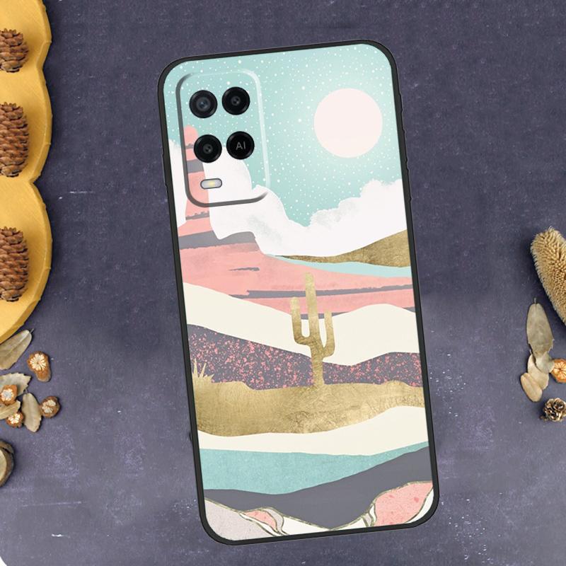 Plant Cactus Phone Case For Oppo A79 A18 A38 A58 A78 A98 A17 A40 A60 A80 A16 A76 A96 A15 A74 A94 A54 A77