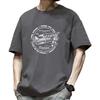 Summer New Short Sleeved T-shirt for Men Loose Casual Versatile Trendy T-shirt Simple Printed Short Sleeved Men's Fashion Brand
