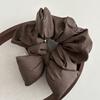 New Cotton Bow Scrunchies Solid Color Elastic Rubber Bands Ponytail Hold Thicken Hair Ties Girls