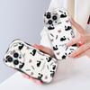 Cute Cartoon Pattern Cream Texture Casing Wavy Edge Soft Silicone Cover Phone Case for Vivo