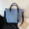 New Casual Tote Large Capacity Shoulder Bag Nylon Waterproof Canvas Handbag Simple Fashion Messenger Bags For Schoolgirl