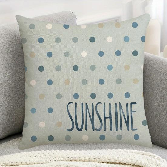 Ocean Style Pillowcase, Fade Resistant Cushion Cover, with Plants Shells Design, Pillow Case for Sofa Couch Decoration