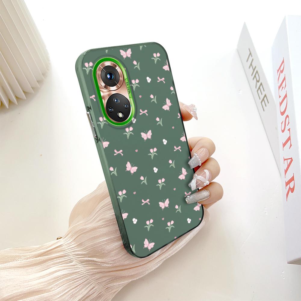 

Раскрашенный узор, разноцветный, серебристый, двусторонний твердый корпус, противоударный противоударный чехол для телефона для Huawei Honor Infinix Tecno iPhone Huawei Nova 11 зелёный