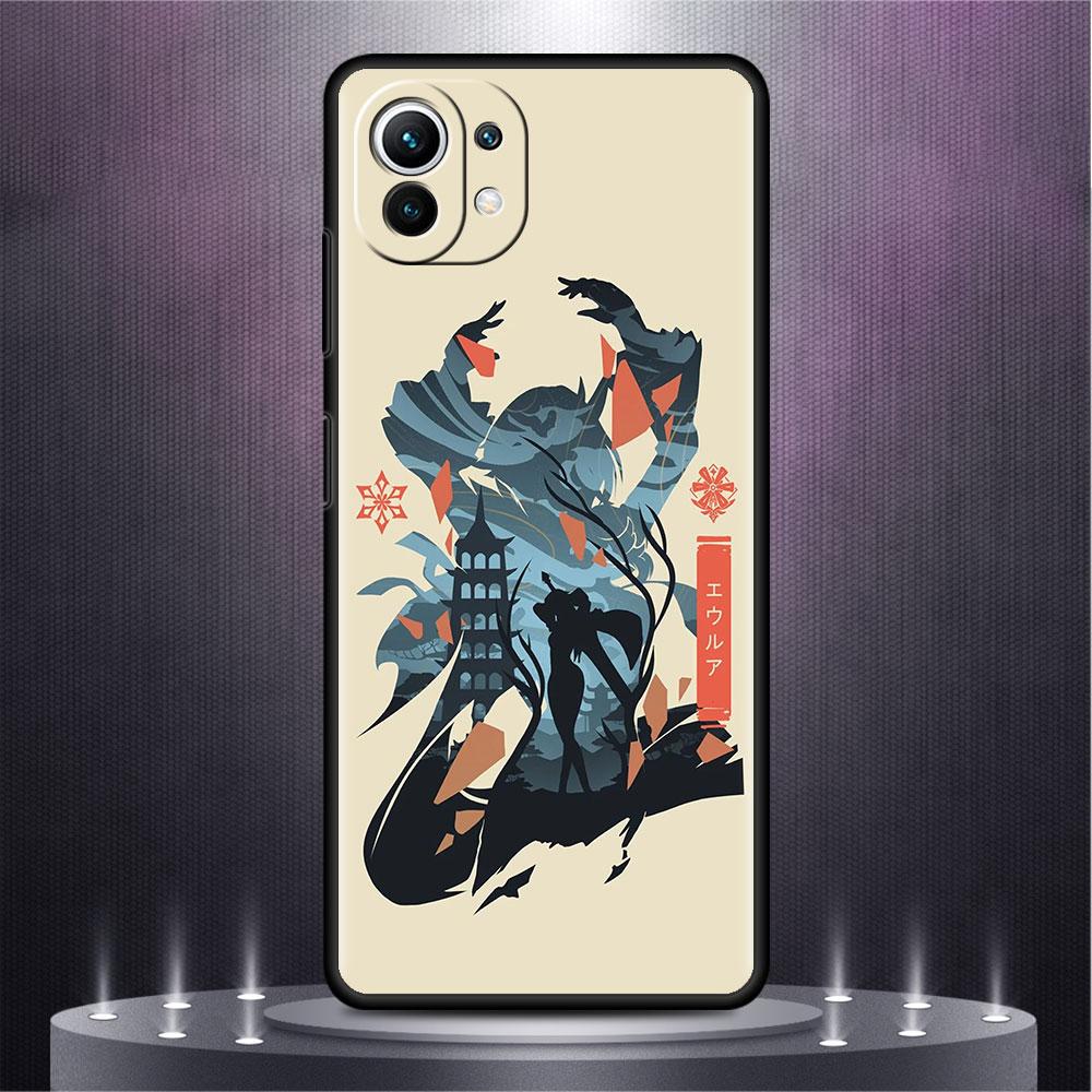 Husă Pentru Xiaomi Mi Poco X3 NFC M4 F3 C40 11 11T 10T Pro 12 9T 9 10 Lite Spate Husă Moale Telefon Anime Genshin Impact Drăguț