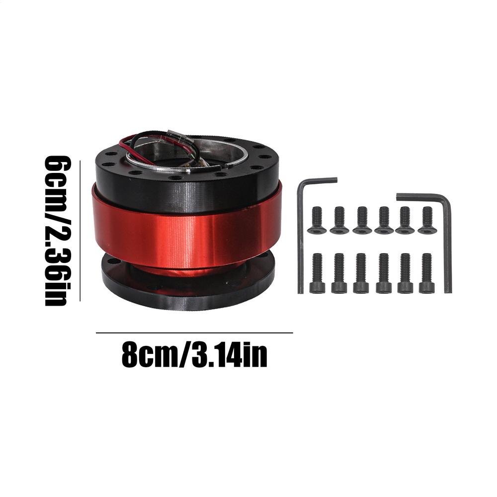 Quick Release Steering Wheel Hub Race Steering Wheel Quick Release Adapter Removable Compact Adapter Adjustable Replacement For