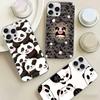 Ver Aesthetic Panda Cute Phone Cover For IPhone 17 16 15 14 13 12 11 Plus Pro Max Satin Colorful Glossy Case