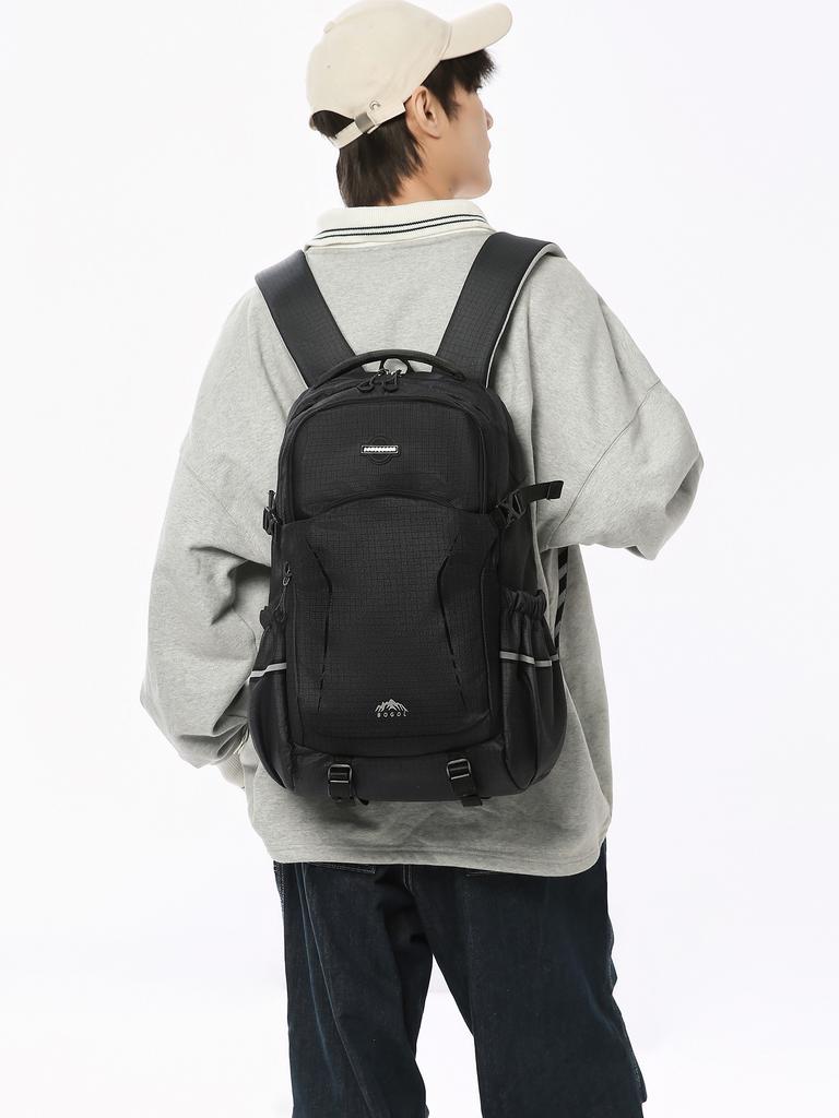 Schoolbag Korean ins Backpack Men's Simple Large Capacity Casual Computer Backpack High School Junior High School Student School Bag