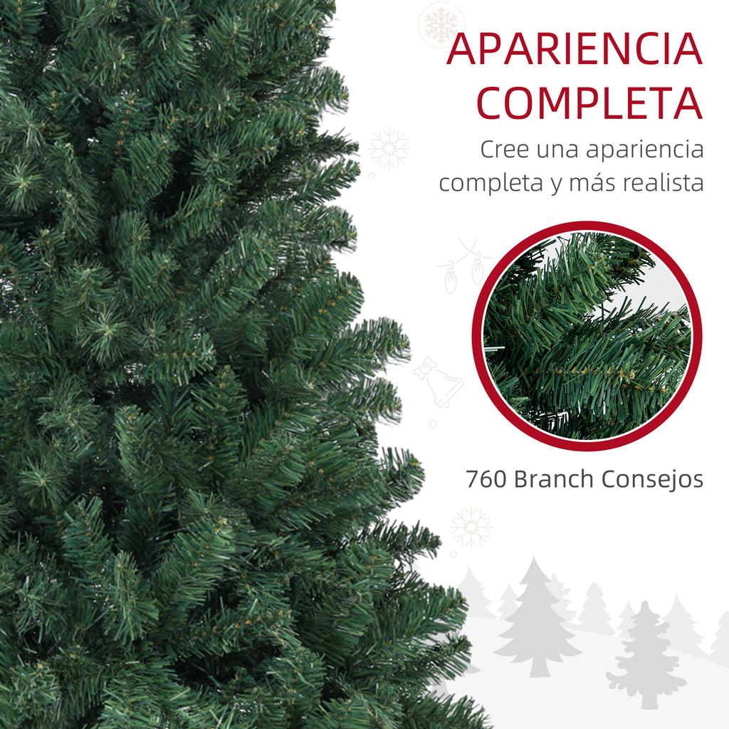 Artificial Christmas Tree 180 Cm With 760 Memory Wire Branches And Foldable Base Green Christmas Tree
