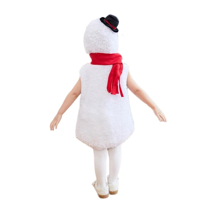 Baby Snow Man Costume Snow Girl Costume, Toddler Christmas Snowman Costume Novelty Fancy Dress Snow Girl Costume