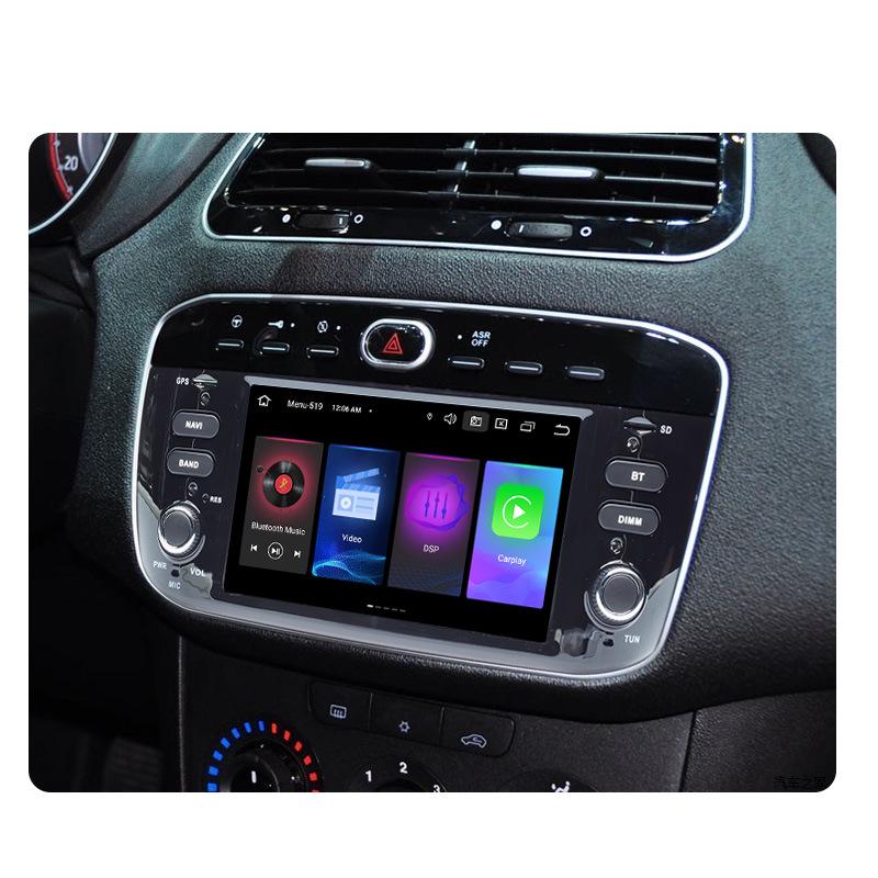 Fiat Punto GPS Navigation Carplay with Reversing Camera and Bluetooth CD System
