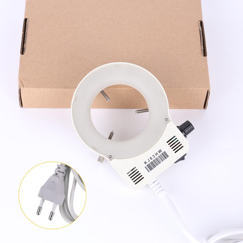 EU/US Plug Ring Light LED Illuminator Lamp Industrial Microscope Camera Illuminator Source Excellent Circle Adjustable Light