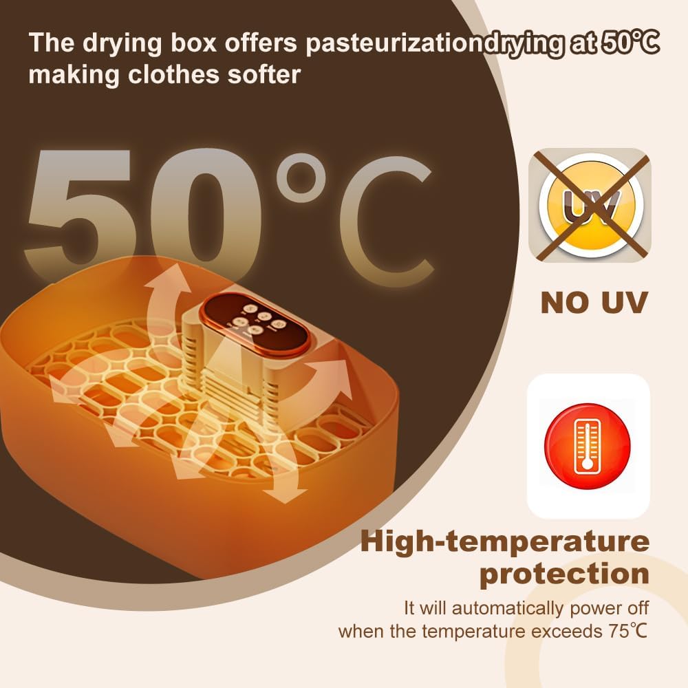 

Портативная сушилка для одежды с сенсорным управлением, 3 режима, легкая и удобная для путешествий Color PINK