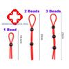 Adjustable Penis Ring Rope BeadsSpermlock Ring Assist Erection Silicone Ejaculation Delay Cock Scrotum Ring Man Lasting Cockring