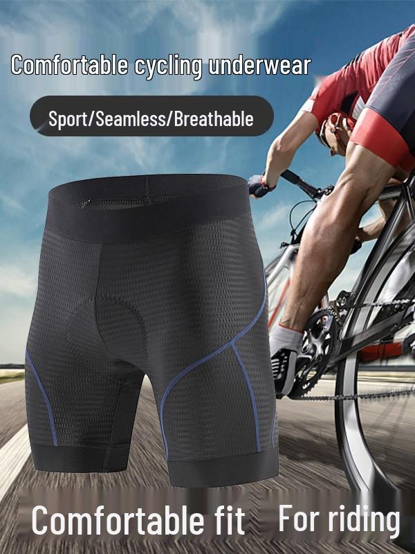 Quick-Dry Breathable Cycling Shorts with Double Arrow Cushion and Sponge Pad