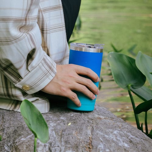 BOTTLE BOTTLE Tumbler with Lid, Spill-Resistant, 600ml Large Capacity Water Bottle, Double-Walled Stainless Steel Coffee Bottle, Vacuum Insulated, Kee