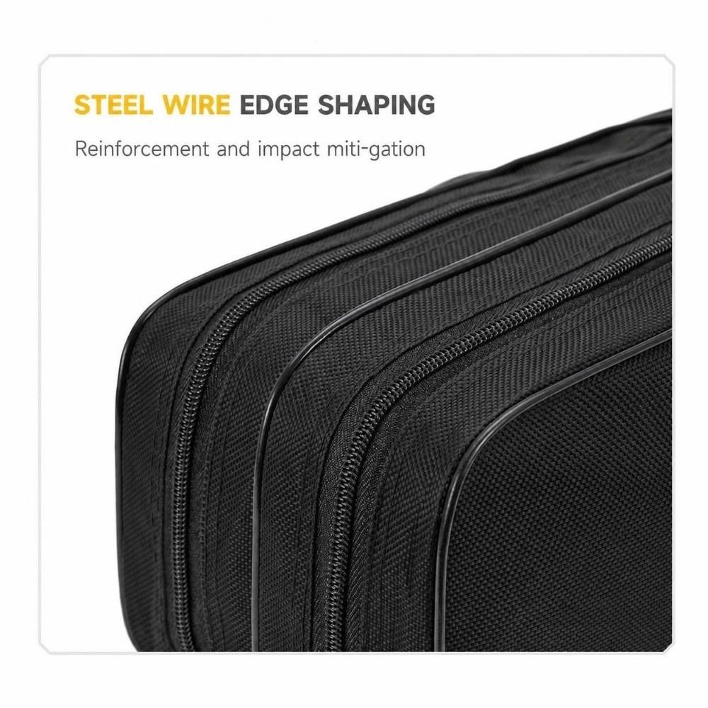 Foldable Fishing Rod Case Three Layers Fishing Tackle Bag Fishing Pole Bag  Fishing Gear Storage