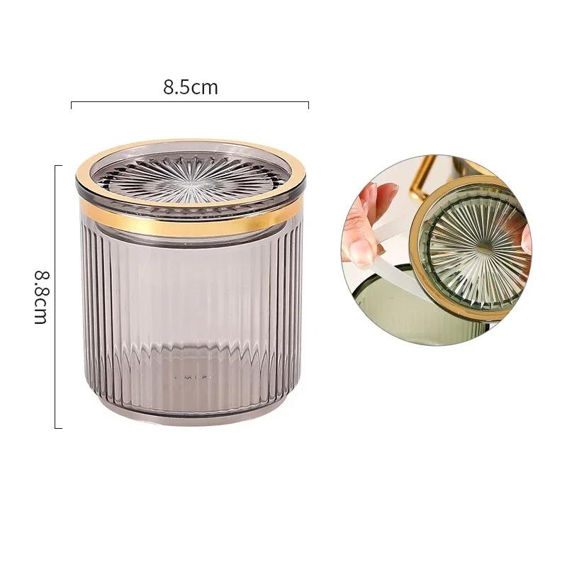 1 pz Barattolo per condimenti in acrilico con vassoio, contenitore per condimenti, saliera, contenitore per zucchero, set di contenitori per utensili da cucina per la casa