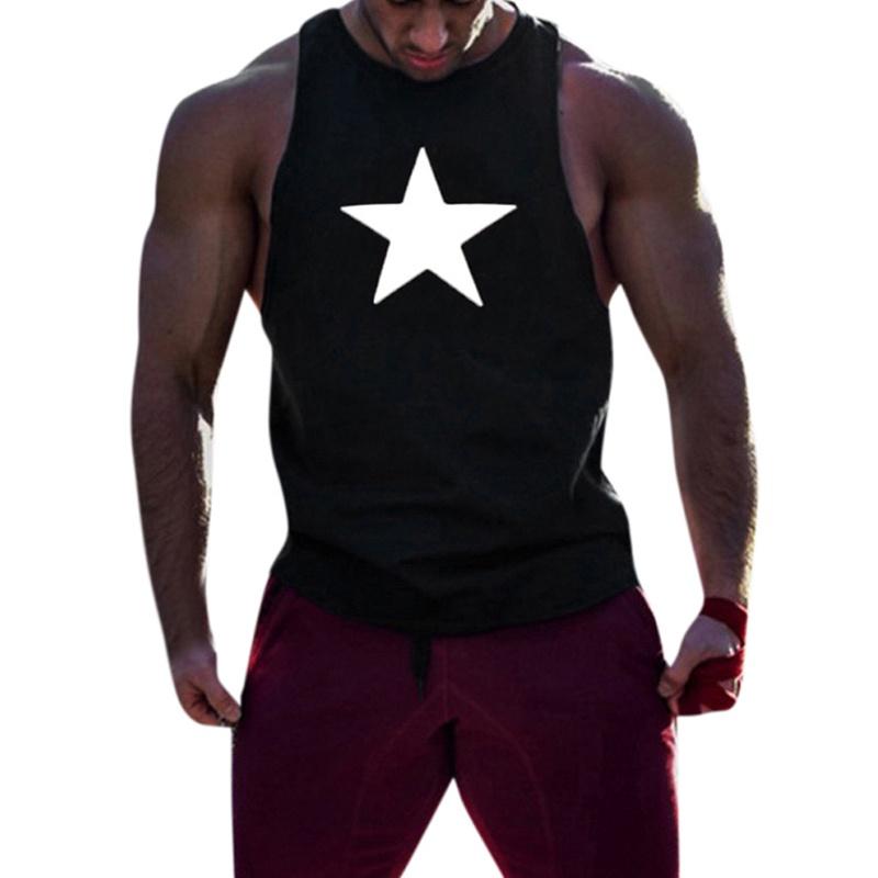 Classic Men Bodybuilding Stringer Tank Top Gym Workout Tee Vest Sleeveless Muscle Shirt For All Seasons