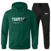 Trendy Brand Men's Trapstar Fleece-Lined Hoodie & Sweatpants Casual Fashion Sportswear Set