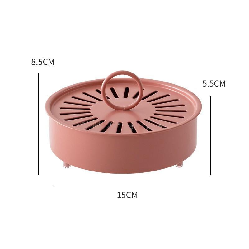 Portable Mosquito Coil Tray Holder Home Insect Repellent Anti-fire Sandalwood Incense Burner Box Anti-Mosquito Supplies 1PC