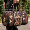 3D Gothic Buntglasdruck Halloween Sporttasche - Multifunktionale Reisetasche