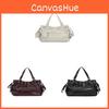Large Capacity Pu Crossbody Bag With Rivets For Streetwear Looks