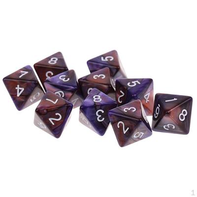 Set of D8 Polyhedral Dice for