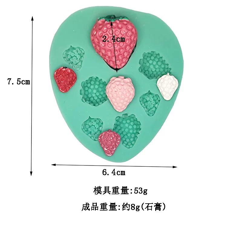 Mini Fruit Vegetable Fondant Silicone Mold Grape Radish Mushroom Pumpkin Chocolate Mould Cake Decorating Tool Polymer Clay Mold