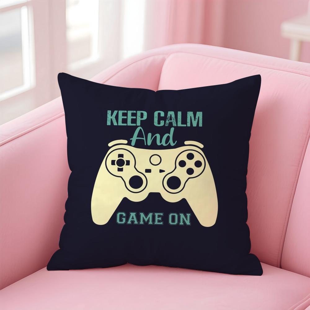 Colorful Graffiti Game Gamepad Cushion Cover Comfortable Reversible Pillow Cover Ideal for Car Sofa Bedroom & Beyond