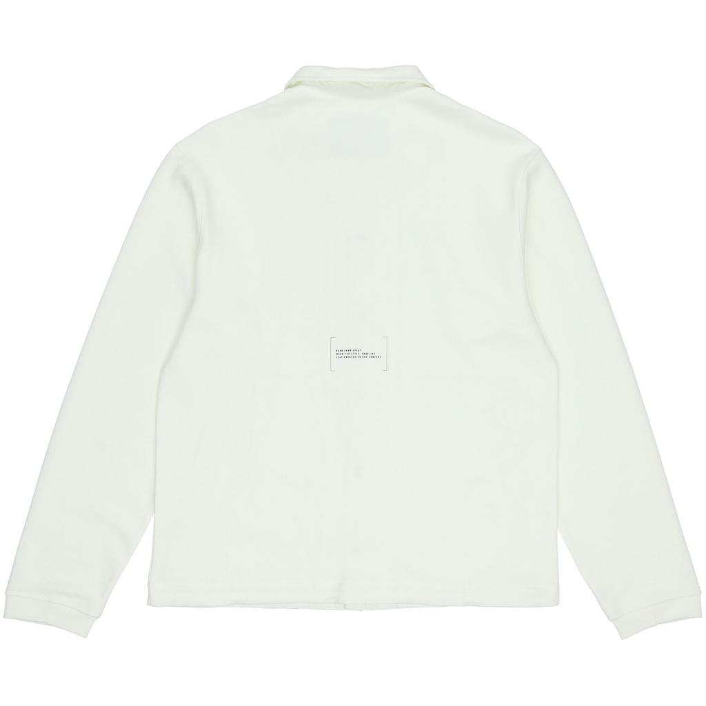 Adidas Solid Color Logo Single-Breasted Lapel Long Sleeve Jacket Men Jackets White HG2072