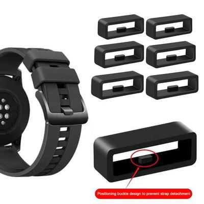 6 szt. Pętelki do paska zegarka Pierścienie mocujące do paska zegarka Konstrukcja antypoślizgowa Uniwersalne dopasowanie Prosta instalacja Pętla mocująca paska zegarka