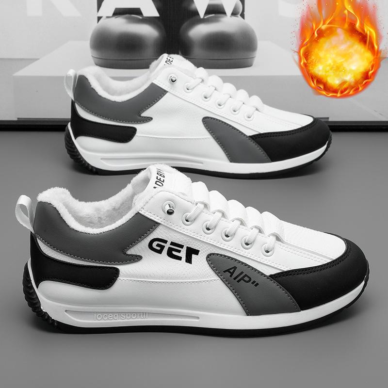 Pedal Herrenschuhe Herbst und Winter Forrest Sports Sneaker Laufen Herren Freizeitschuhe Weiß Schuhe mit dicker Sohle
