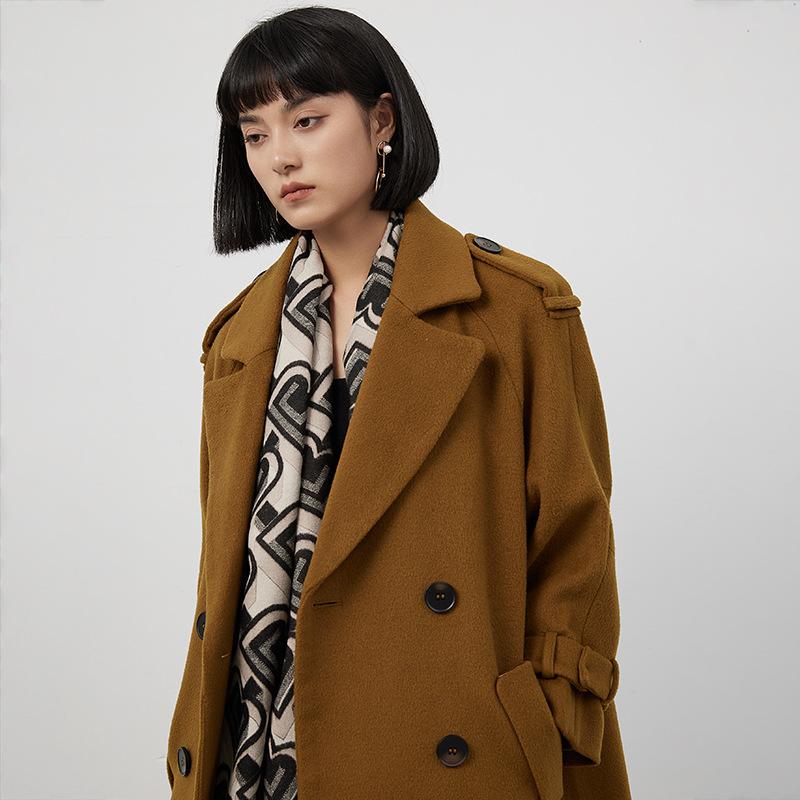 Winter Warmer Buchstaben Doppelzweckschal Damen Vielseitiger Kälte- und Winddichter Schal Imitation Kaschmir Ausländischer Stil Mode Druck Schal