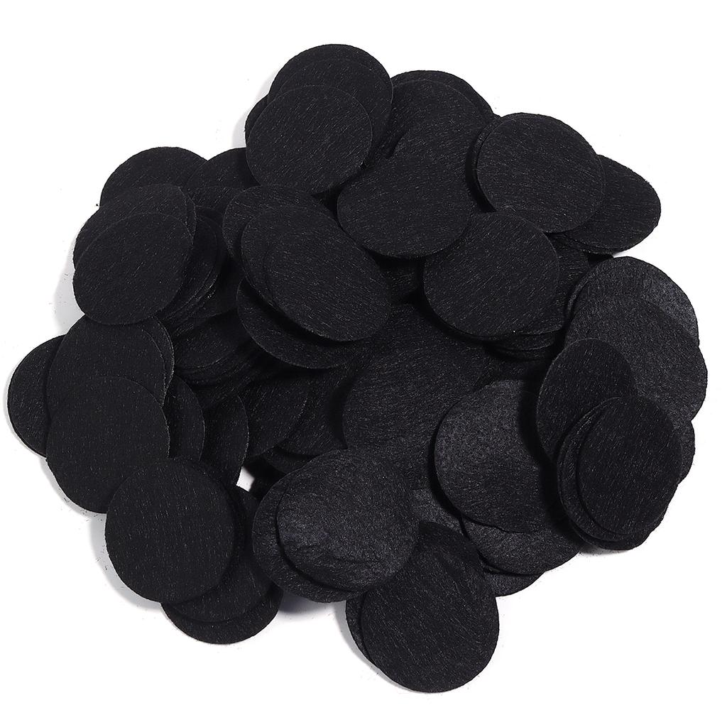100-300pcs Round Non Woven Felt Circle Pads 15-45mm Colorful Fabric Patches Dots Appliques For DIY Scrapbook Handicrafts Decor