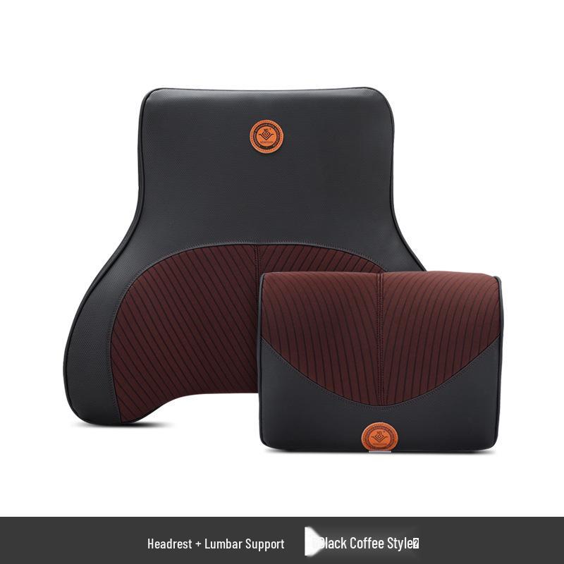 Memory Foam Car Headrest & Lumbar Support Pillow