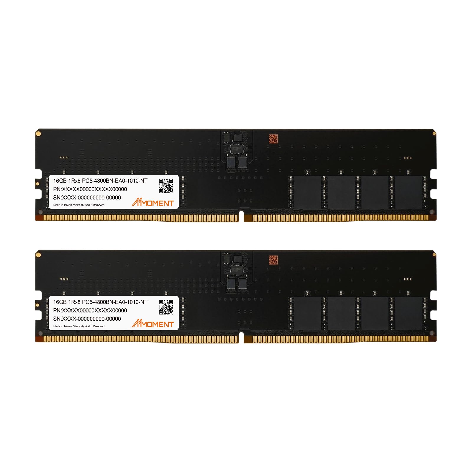 

MMOMENT DDR5 16GBx2 disk set 4800Mhz Desktop PC memory (32GB) PC5-38400 (CL40/1.1V/288 pin)