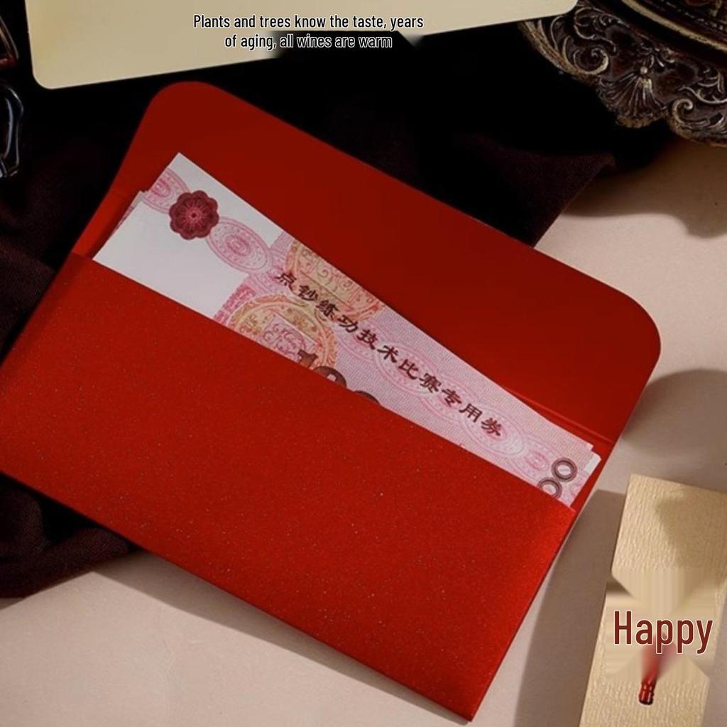 Double Happiness 2025 New Style Wedding Red Envelope for Gift Money