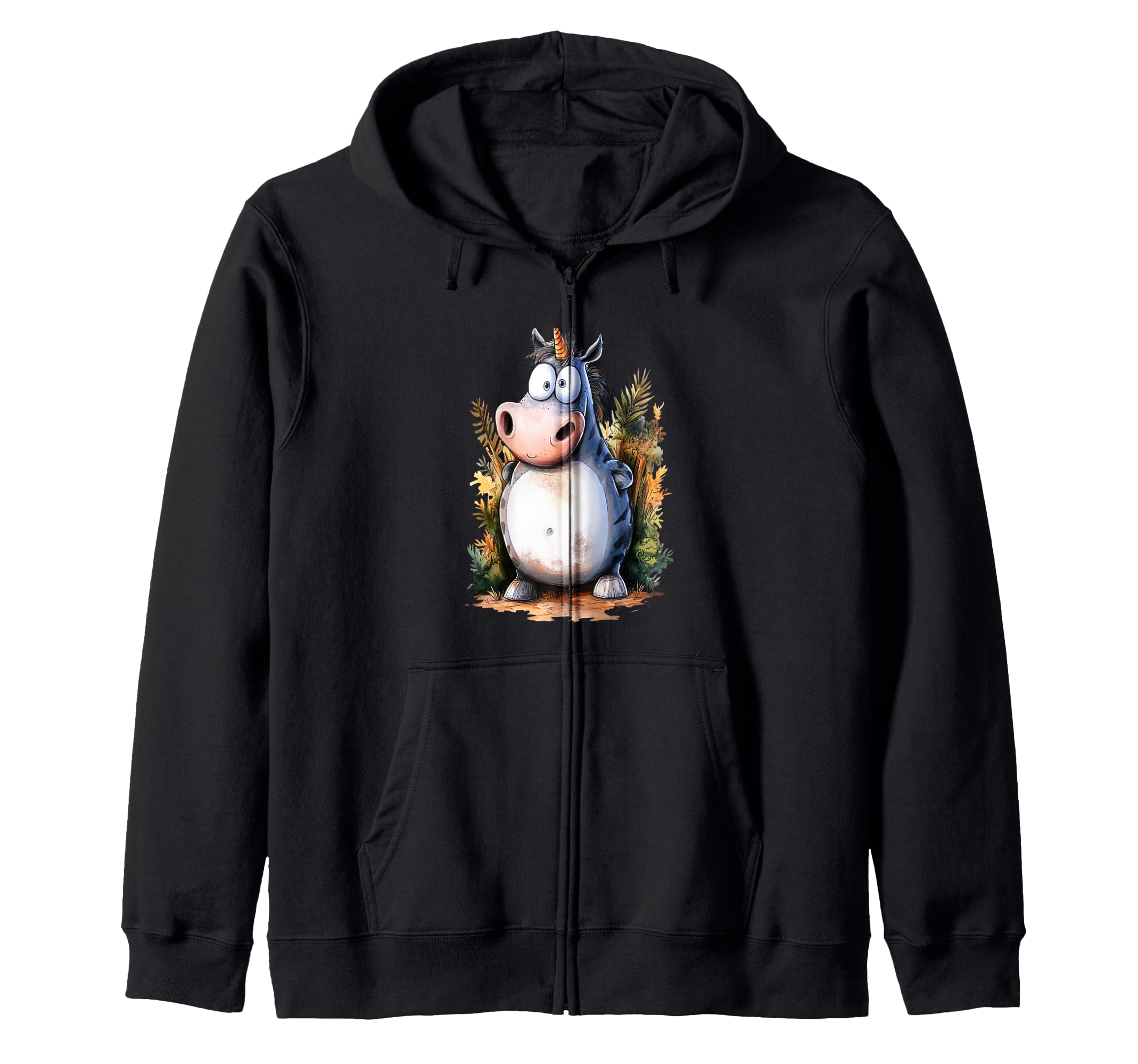Funny Animals Unicorn Friends Zip Hoodie