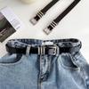 Simple Thin Waist Belt Metal Buckle Dress Decoration Adjustable PU Leather Belt  Daily
