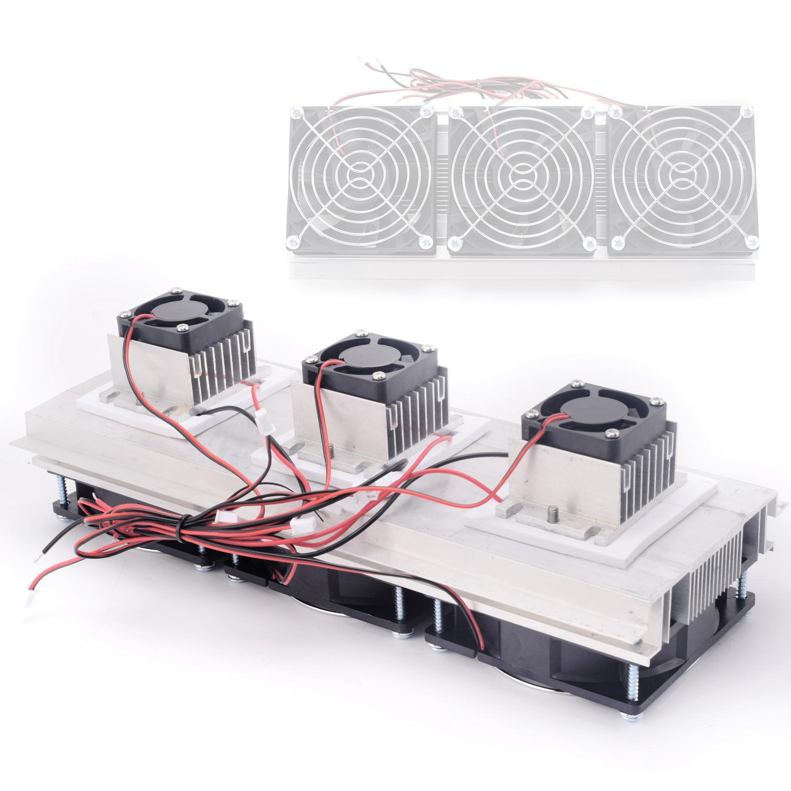 

Thermoelectric Peltier Cooler 180W Semiconductor Refrigeration Cooling Device DIY Refrigerator Accessories Kit білий