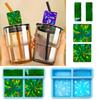 Holographic Straw Topper Resin Silicone Molds for Cup Decoration,Resin Casting,Art Crafts,DIY Making Home Decoration