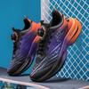 Carbon plate racing shock absorption soft-soled running shoes men and women couples rotating buckle young students sports shoes