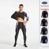 Men's European & American Long-Sleeve Quick-Dry Elastic Fitness T-Shirt