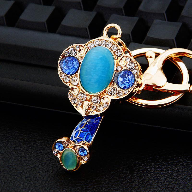 Diamond inlay, fortune bag, car keychain, women's handbag pendant, metal keychain ring, Christmas gift, Stocking stuffers, Valentine's Day gift