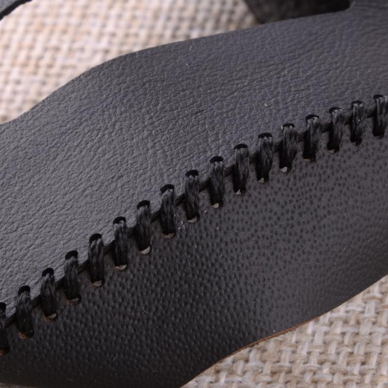 Car Gear Shift Knob Protector Cover Black Leather Fit for Mitsubishi Outlander