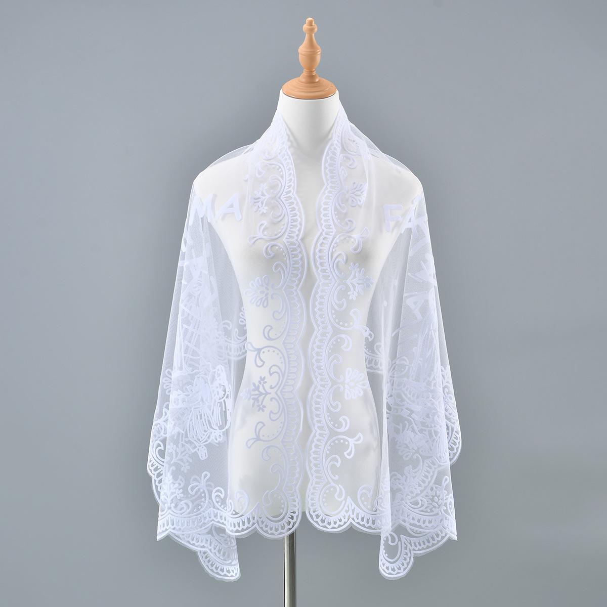 

Летний полиэстеровый кружевной длинный шарф, модный и универсальный женский дорожный шарф-шаль 146*59cm