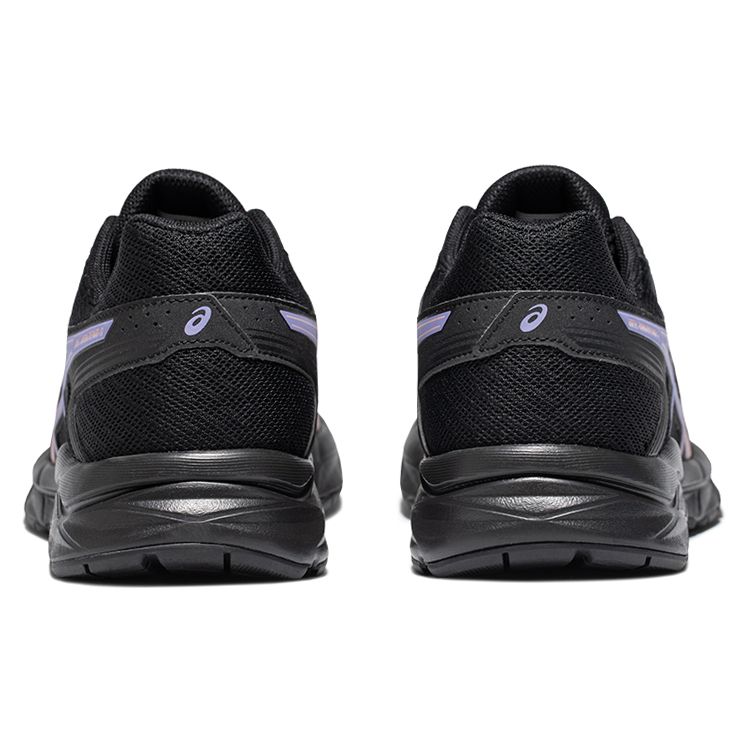 Asics Gel-Contend 4 Comfortable Fabric Low-Top Running Shoes Women sneaker Black Purple T8D9Q-012