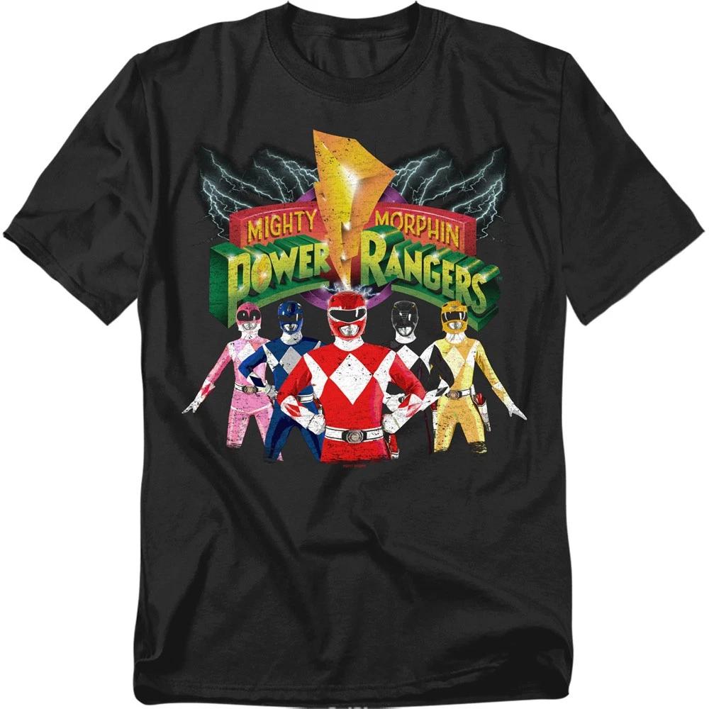 Power Rangers Mighty Morphin Unite Licensed Adult T-Shirt S