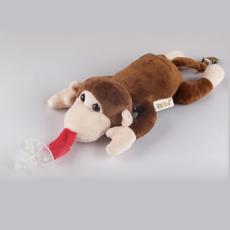 

Baby Cute Cartoon Pacifier Chain Clips Newborn Plush Animal Toys Soother Nipples Holder Baby Accessories (Not Include Pacifier)
